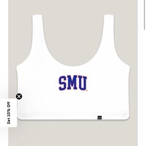 SMU southern methodist university cropped tank